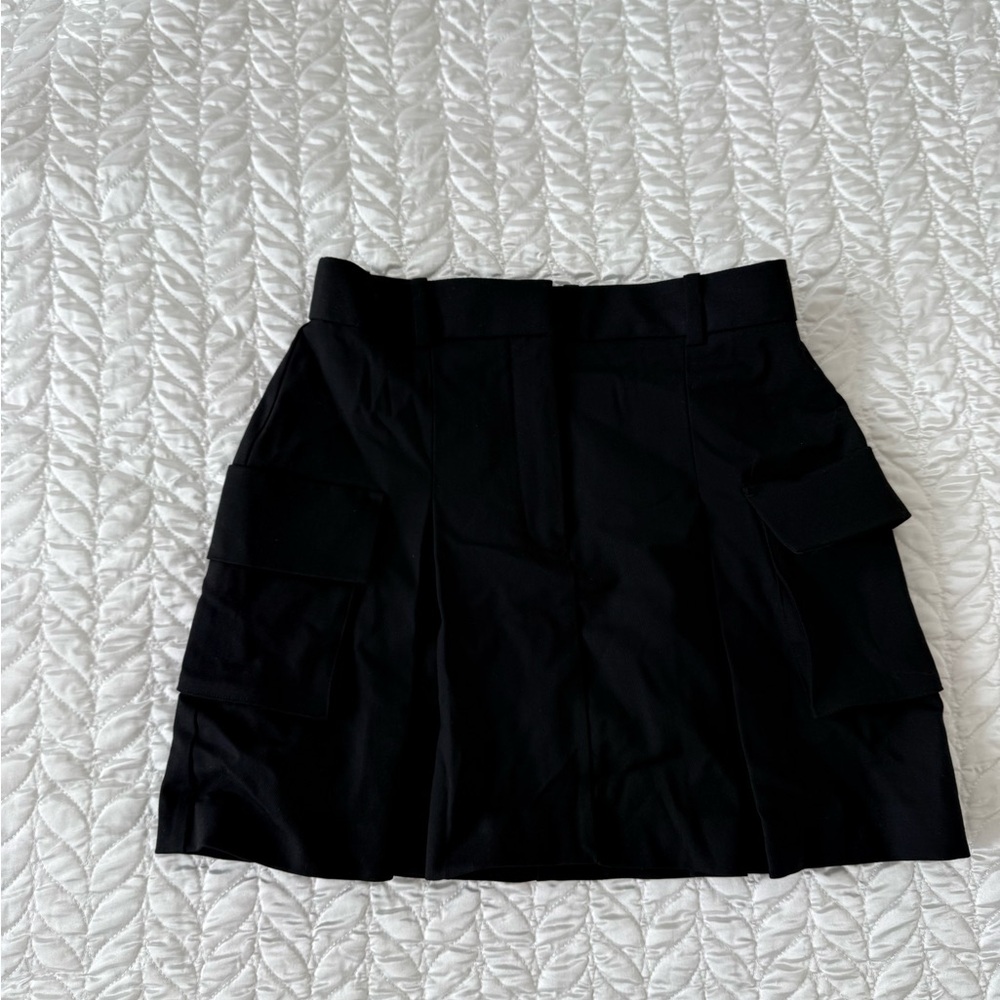 Aritzia Black Mini Skirt with Cargo Pockets